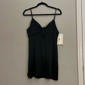 Reformation Silk Black Mini Dress LBD